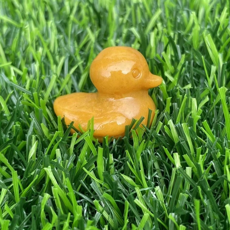 Retro Duck Natural Stone Ornament Cute Decorative Artificial Sculpture|Home Decor