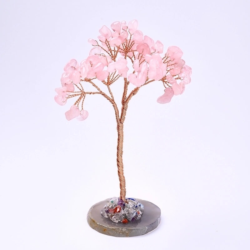 Minimalist Tree Gemstone Copper Wire Ornament|Home Decor & Accessories