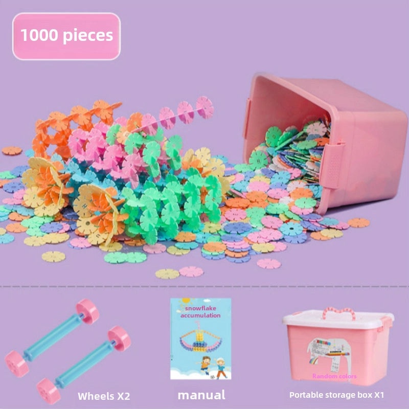 Snowflake Building Blocks for Kids Aged 3-6, Thickened Educational Puzzle Toys for Boys and Girls|Children's Educational Toys