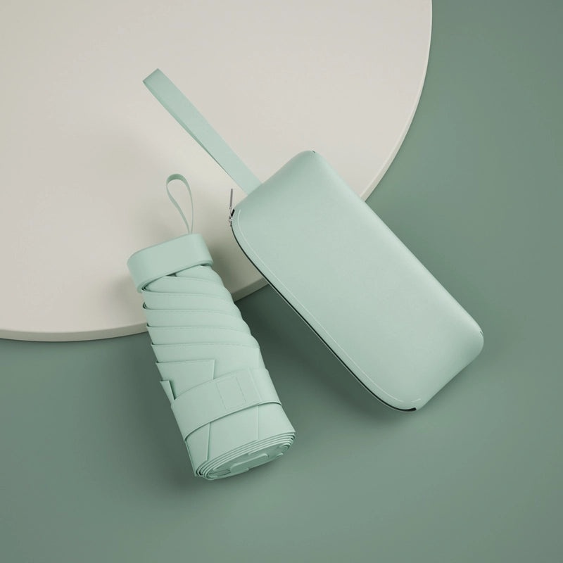 Ultra Light 60% UV Protection Folding Sun Umbrella for Women | Portable Pocket Sunshade with Custom Logo | Promotional Item | Fashion Accessories