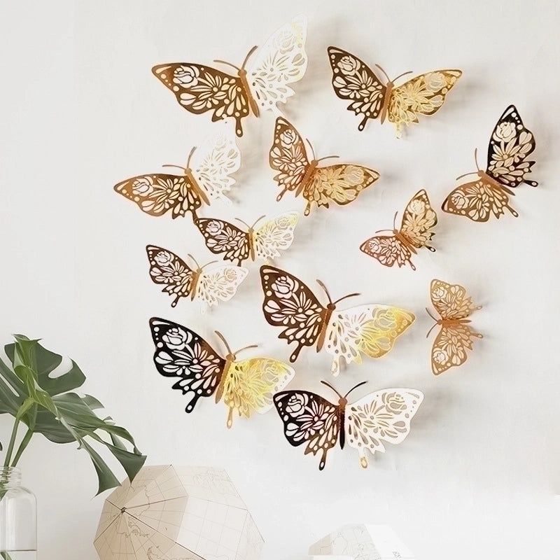 Charming Butterfly Paper Wall Decal Decorative Wall Art for Home Bedroom Living Room|Home Decor Wall Stickers