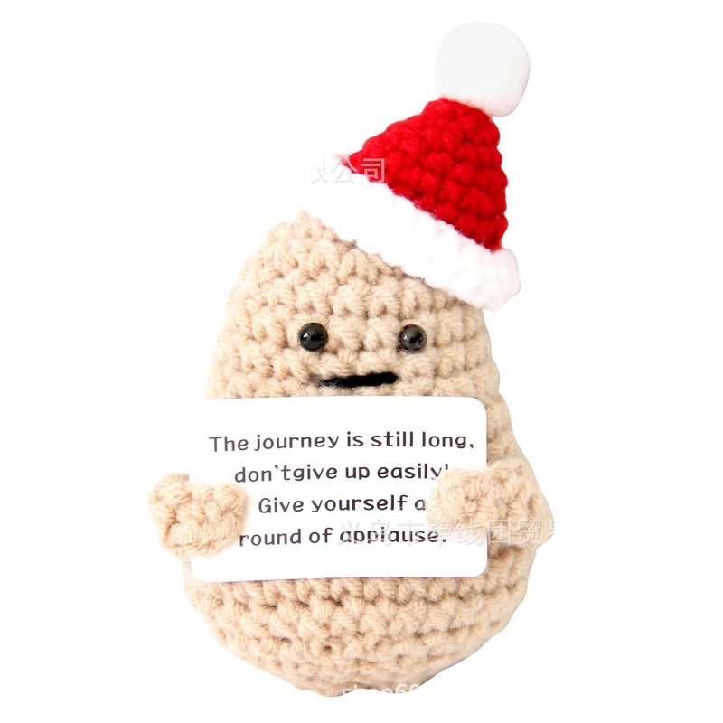 Handmade Wool Crocheted Cucumber Potato Doll Cute Funny Facial Expression Bag|Fashion Accessories