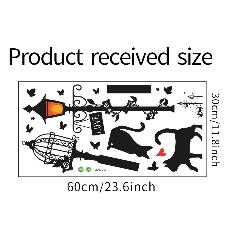 Adorable Cat PVC Wall Decal for Home Decor|Wall Stickers & Decals