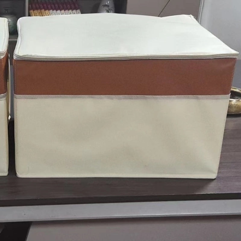 Large Capacity Quilted Storage Bag Waterproof Moisture-proof Non-woven Fabric for Clothes Plush Toys|Home Storage Solutions