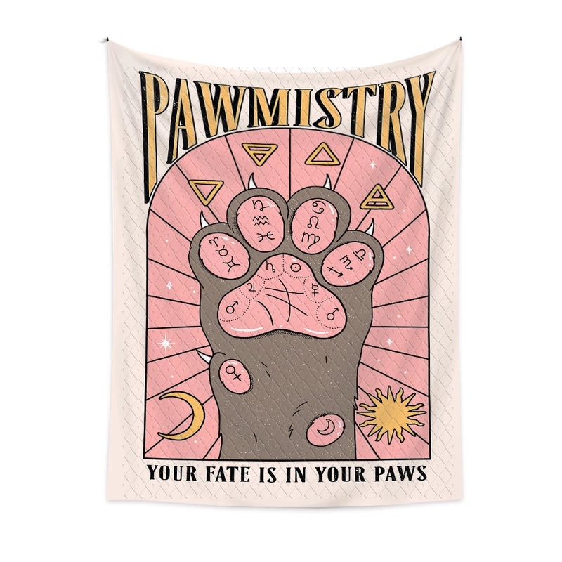 Vintage Cartoon Polyester Wall Hanging | Home Decor & Tapestries