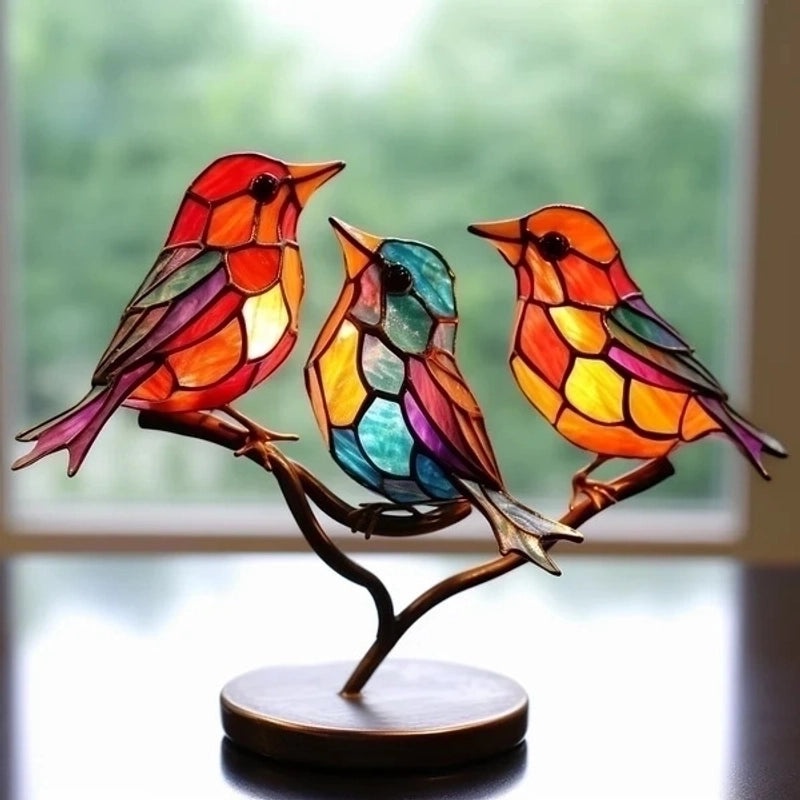 Casual Bird Acrylic Ornament Decorative Artificial Bird Figurine for Home Decor|Home Decor & Accessories