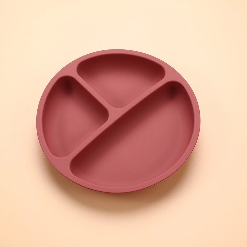 Stylish Single Solid Color Silicone Plate for Daily Use|Kitchenware & Dining Accessories
