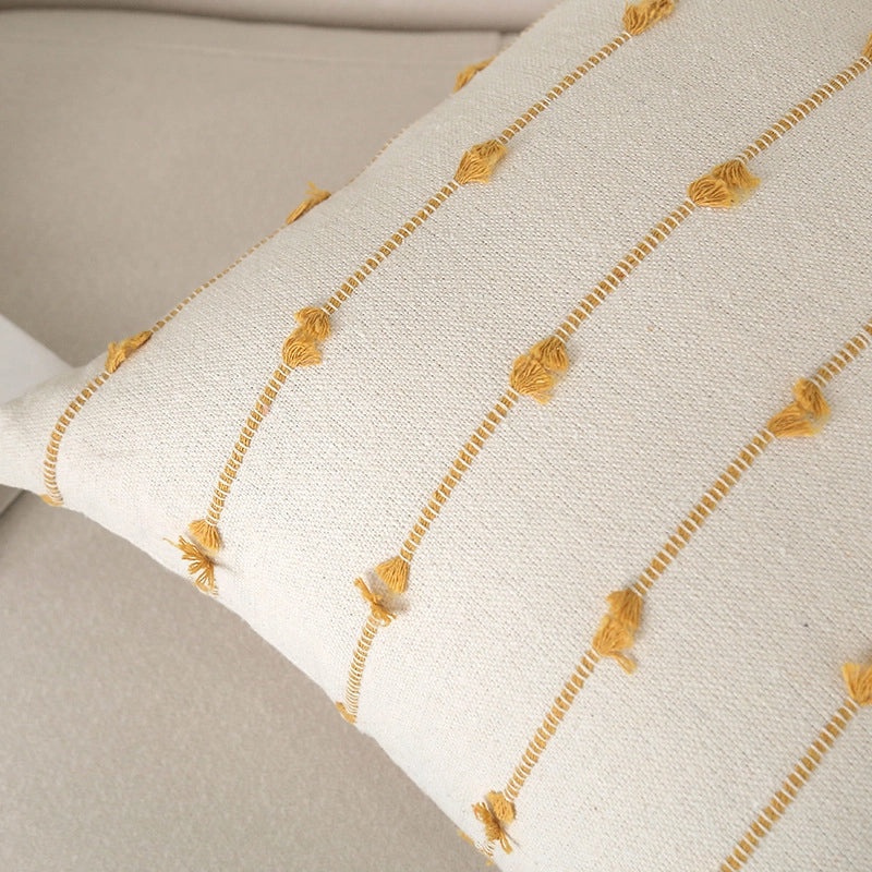 Striped Heart Pattern Polyester Pillow Covers for Bedding | Home Decor & Bedding