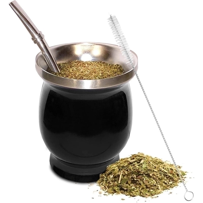 Stylish Solid Color Stainless Steel Thermos Cup with Straw 1 Set | Drinkware & Accessories