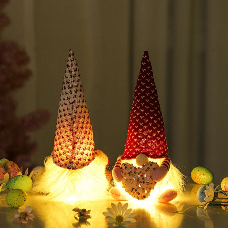 Valentine's Day Heart Shaped Cloth Rudolph Doll Indoor Table Decor|Home Decor