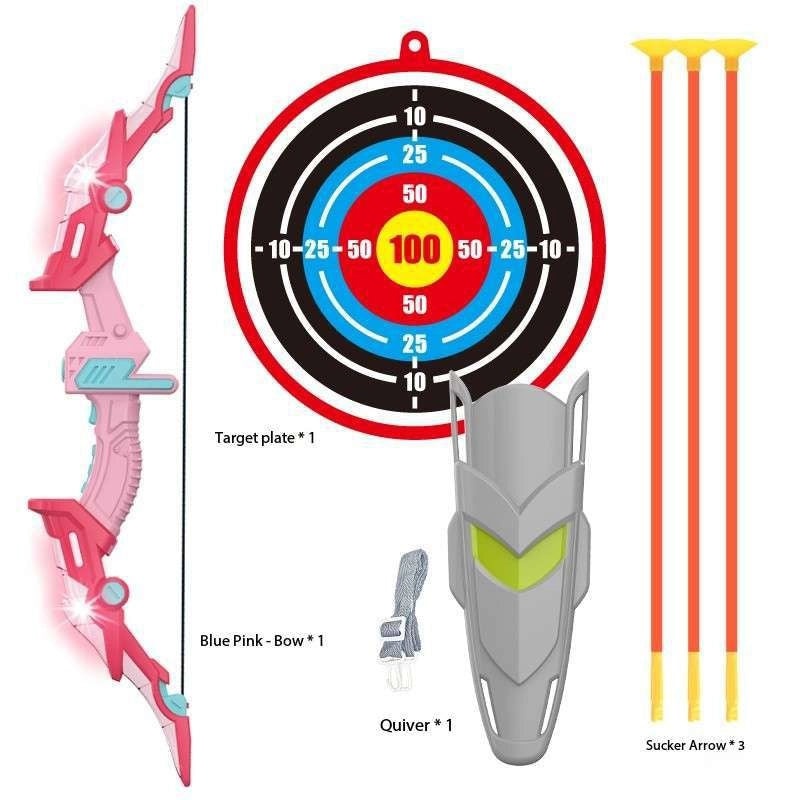 儿童运动射击玩具男孩发光弓箭套装户外运动玩具适合运动公园|儿童户外运动玩具