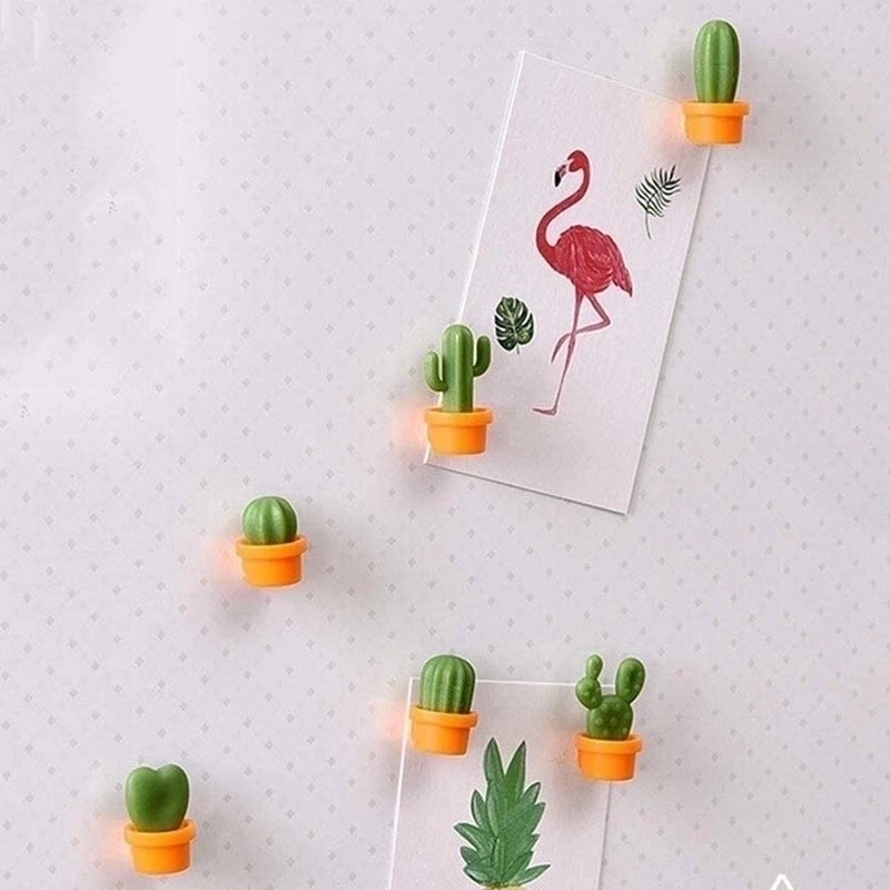 Cactus Shape Synthetic Resin Fridge Magnet|Home Decor Accessories
