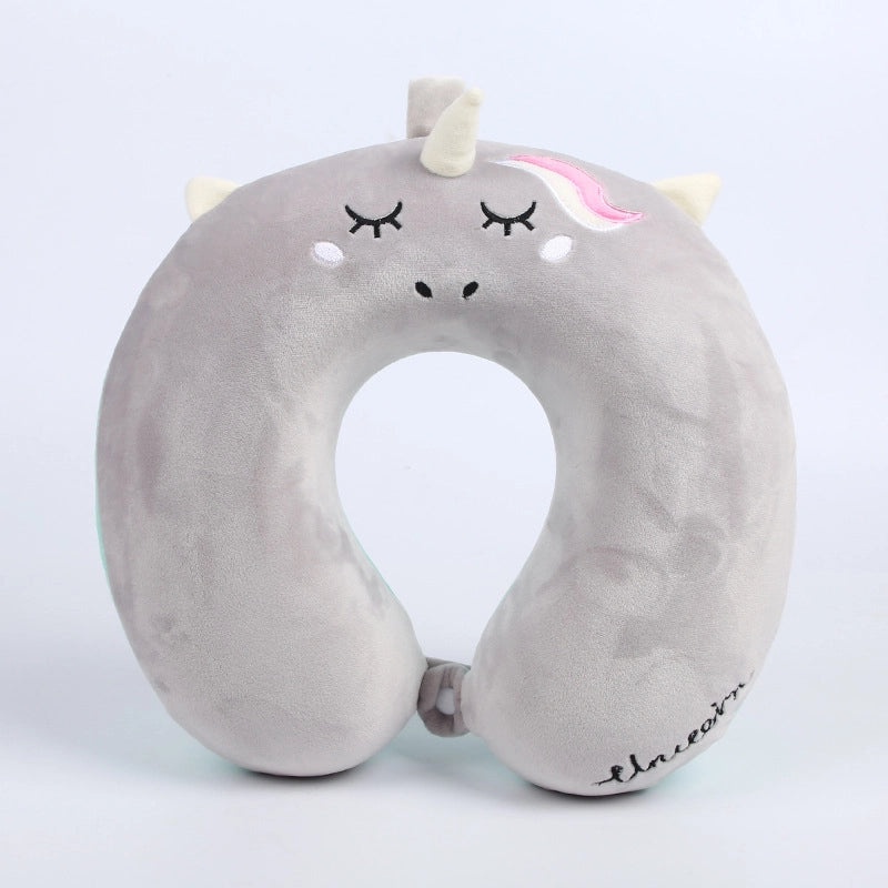 Cartoon Animal Memory Foam U-Shaped Neck Pillow for Travel and Nap | Travel Accessories