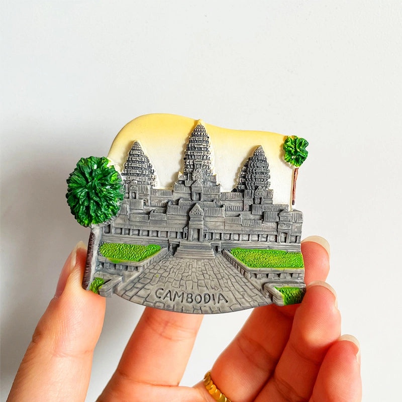 3D Travel Refrigerator Magnet Stickers Europe Cities Souvenirs Creative Tourist Gifts|Home Decor & Magnets