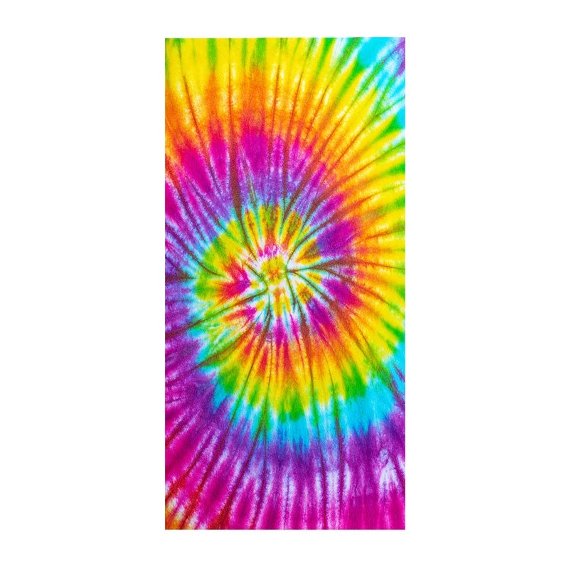 Microfiber Square Beach Towel with Tie-Dye 3D Digital Print | Beach Towels & Outdoor Accessories
