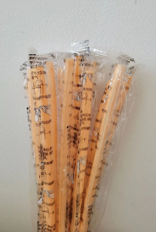 Haoqingxi Folding Silicone Straws Reusable Food Grade Easy to Clean Portable Straw Set|Kitchen & Dining