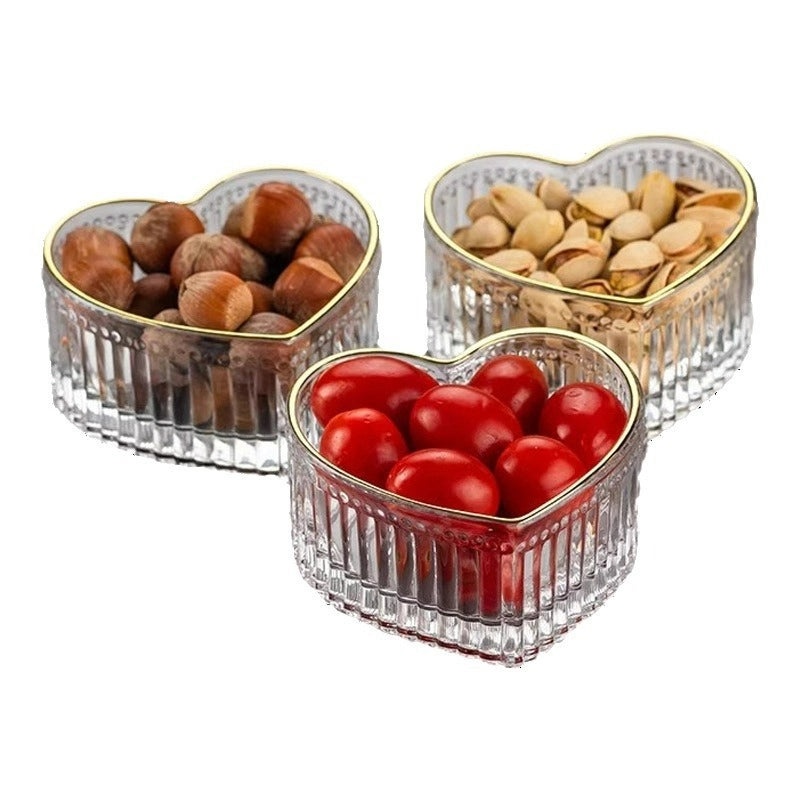 Heart Shaped Colored Glass Bowl Single Piece | Home Decor & Kitchenware