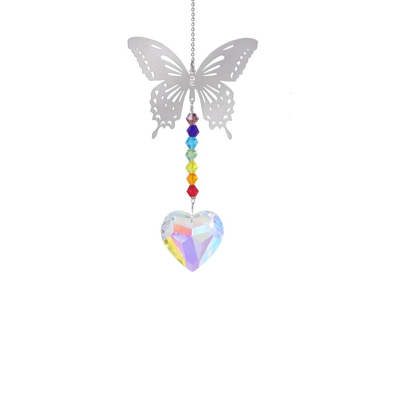Delicate Butterfly Crystal Suncatcher Wind Chime Decorative Wall Hanging|Home Decor