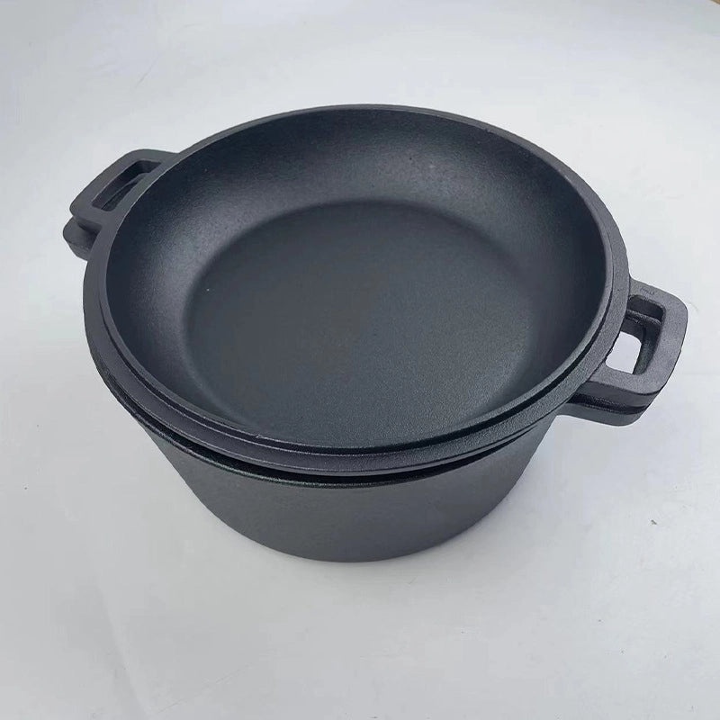 Chinoiserie Style Solid Color Cast Iron Cookware Single Piece | Kitchen Cookware