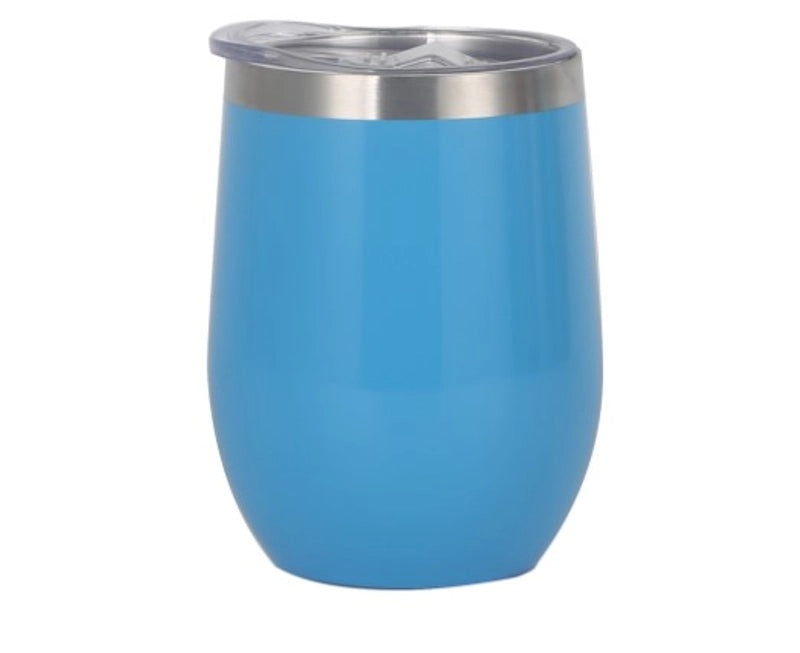 Stylish Stainless Steel Thermos Cup with Stripe and Solid Color Design | Drinkware & Thermoses