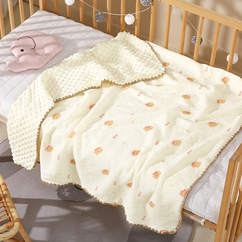 Adorable Animal Print Striped Solid Cotton Baby Bedding Set|Baby Bedding & Accessories