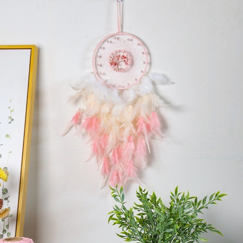 Elegant Geometric Feather Dreamcatcher Wall Art for Casual Home Decor | Wall Art & Decor