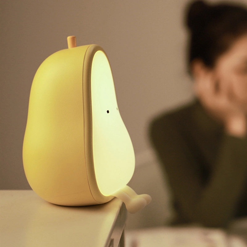 Yali USB Rechargeable Cute LED Bedside Lamp with Sleeping Light Stepless Dimming Double Color Warm Night Light|儿童卧室灯具