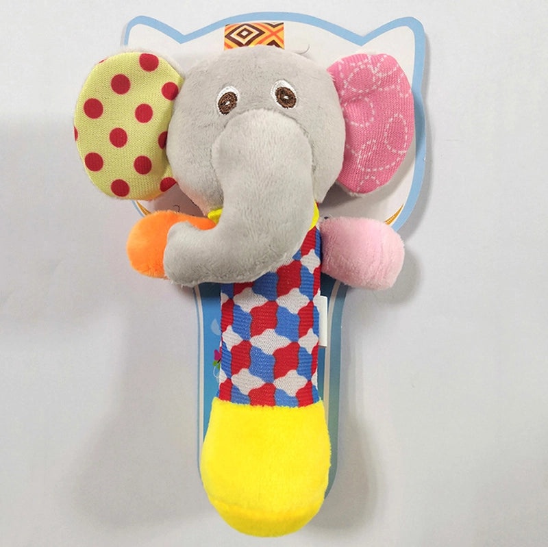 Cartoon Animal Baby Hand Rattle Stick Soft Newborn Toy|Baby Toys & Accessories