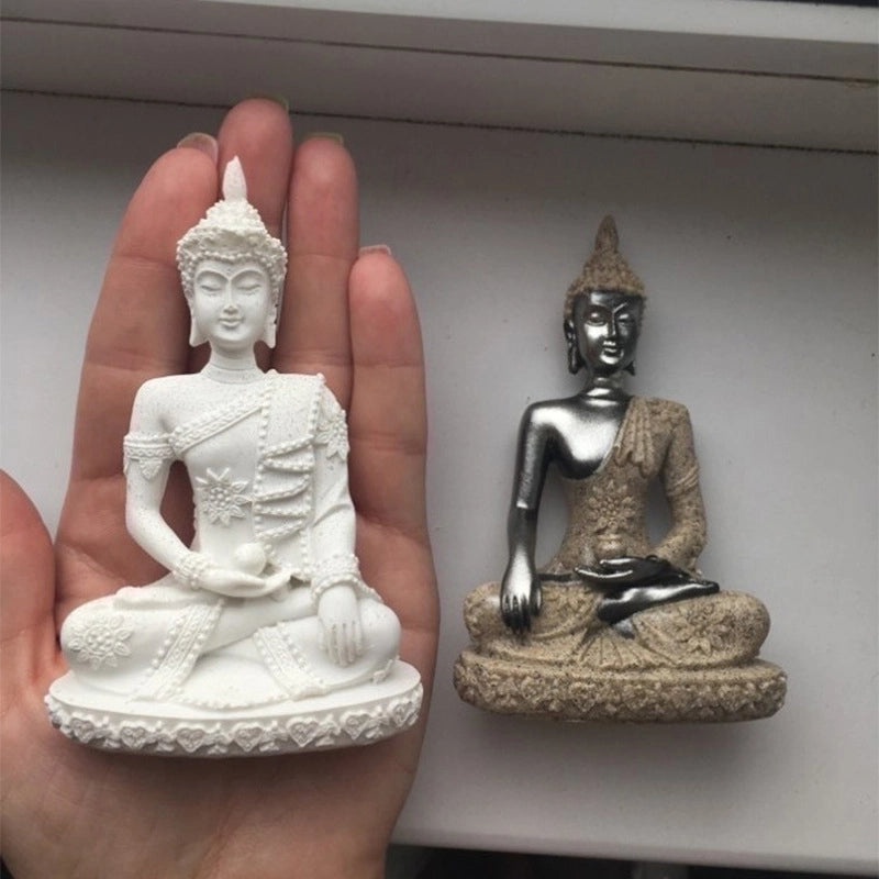 Vintage Buddha Resin Figurines for Home Decor | Home Decor & Ornaments