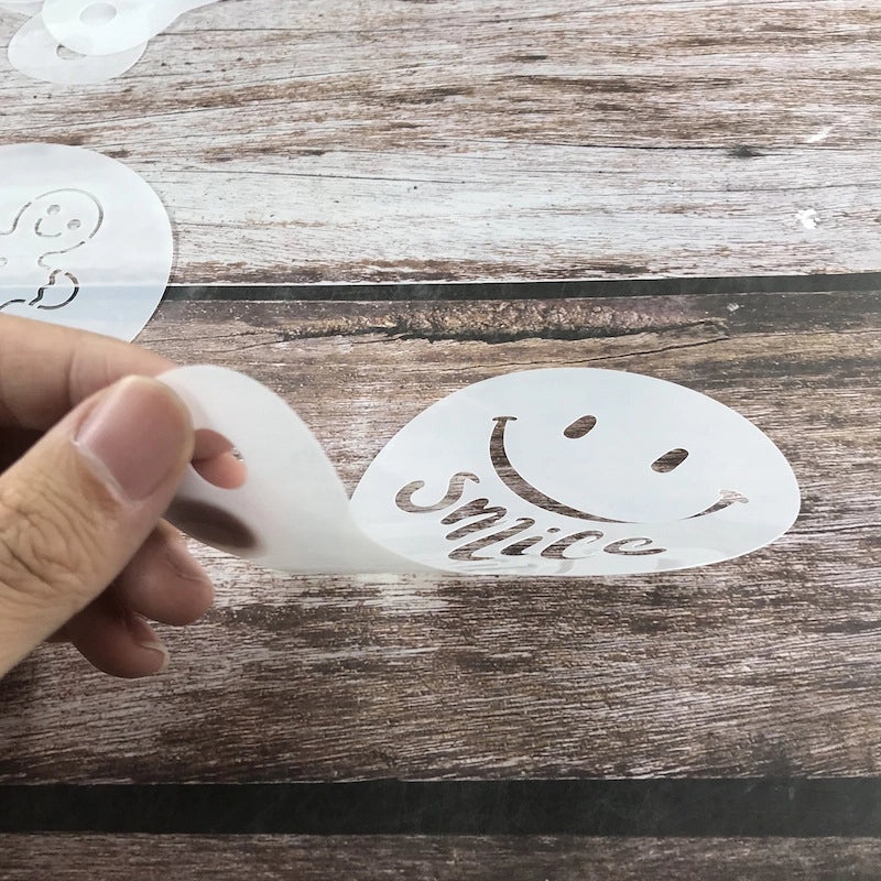 Women's Christmas Holiday PET Dusting Powder Puff Pad Set Letter Pattern