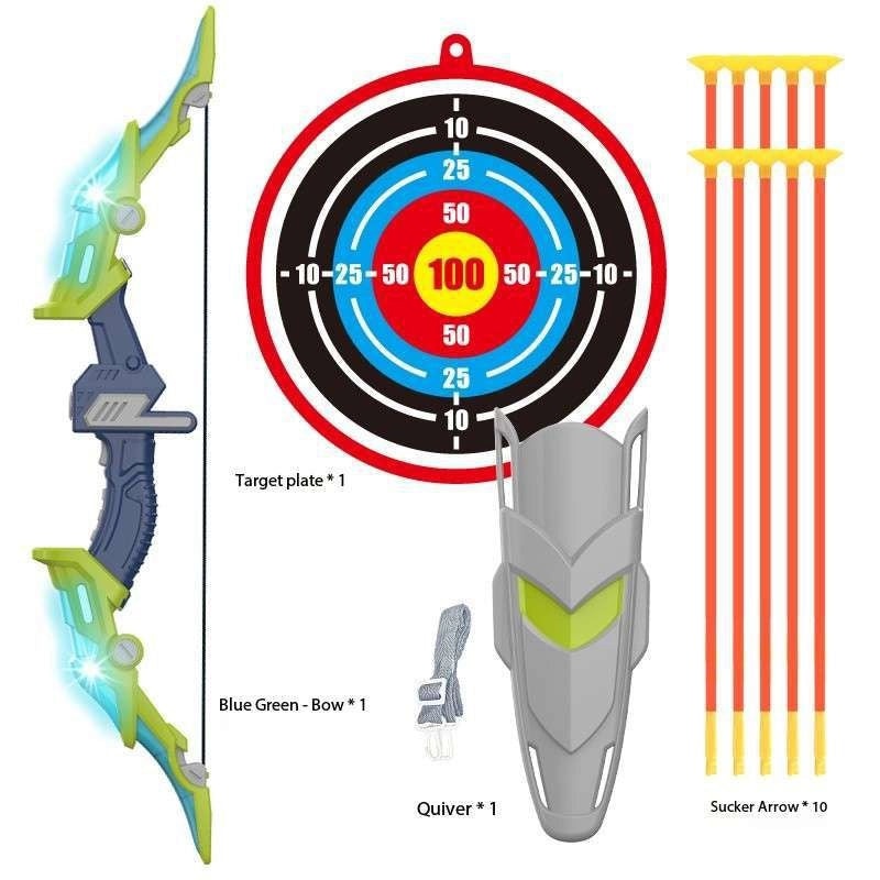 儿童运动射击玩具男孩发光弓箭套装户外运动玩具适合运动公园|儿童户外运动玩具