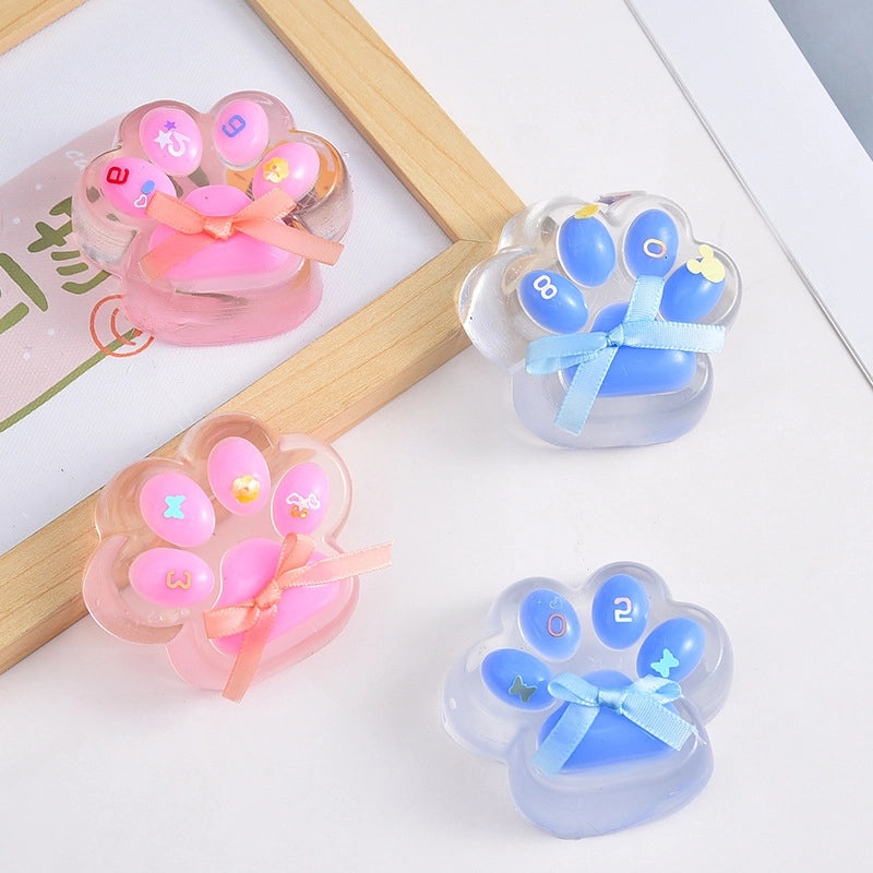 Transparent Cat Claw Crystal Pinch Toy for Girls | Stress Relief Toy