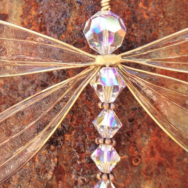 Elegant Dragonfly Crystal Alloy Pendant Wall Decoration|Wall Art & Home Decor