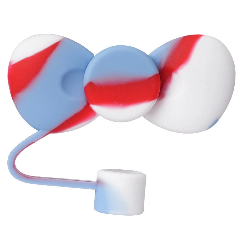 Adorable Bow Knot Silicone Straw Cap 1pc|Straw Accessories