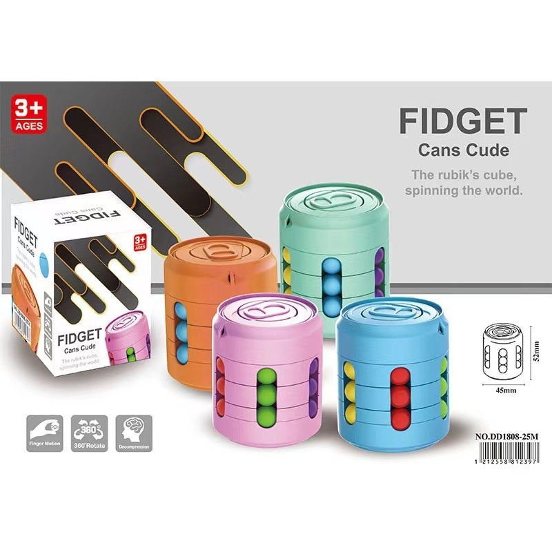 Hamburger Magic Bean Cola Cube Fingertip Gyro Decompression Rotating Ball Toy|Fidget & Stress Relief Toys