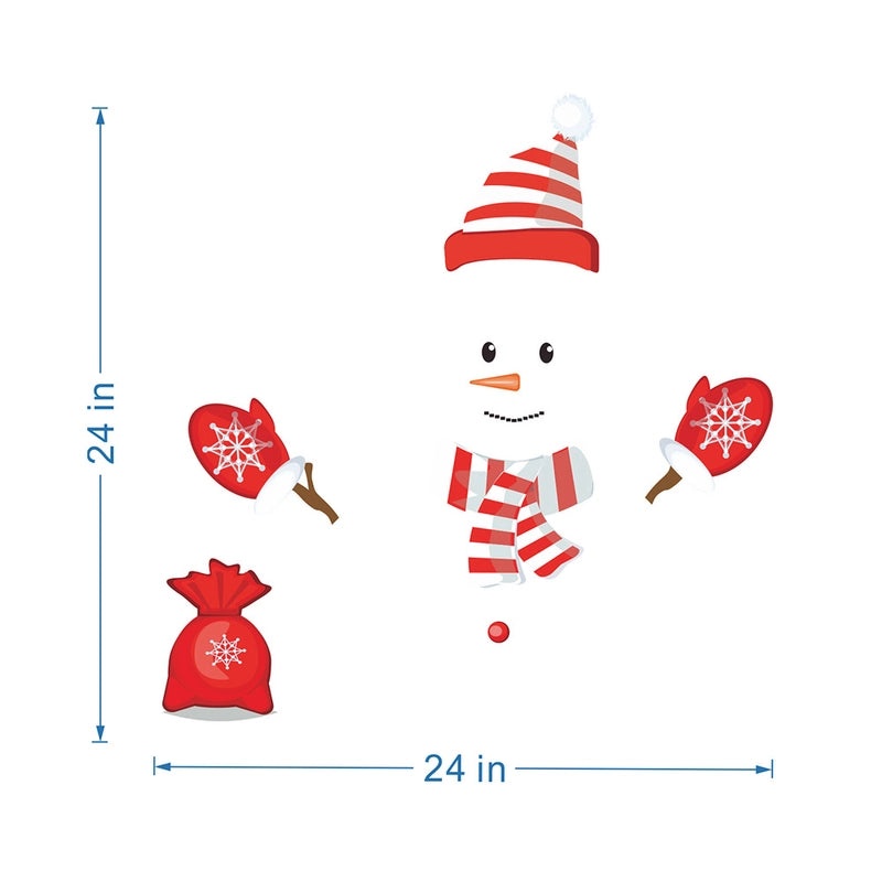 Christmas Snowman DIY Waterproof Magnetic Fridge Decoration|Home Decor & Kitchen Accessories