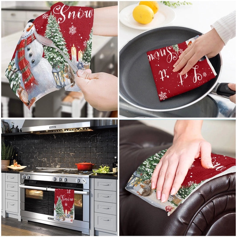Christmas Holiday Cute Christmas Tree Soft Microfiber Towels|Home & Kitchen Textiles