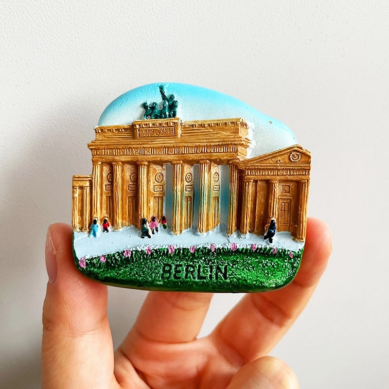 3D Travel Refrigerator Magnet Stickers Europe Cities Souvenirs Creative Tourist Gifts|Home Decor & Magnets
