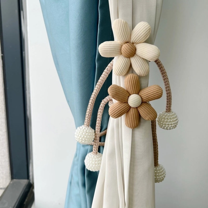 Bear and Flower Polyester Curtain Tieback for Vacation Home | Home Decor Accessories