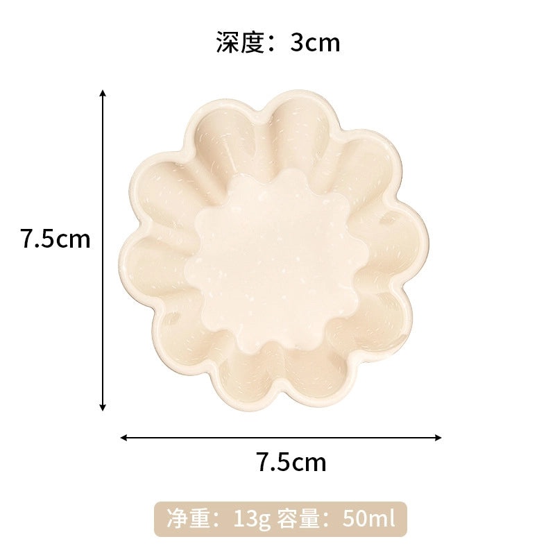Silicone Egg Tart Baking Cups Non-Stick Thickened Steamed Rice Cake Mold Easy Demoulding and Cleaning|Bakeware & Kitchen Tools