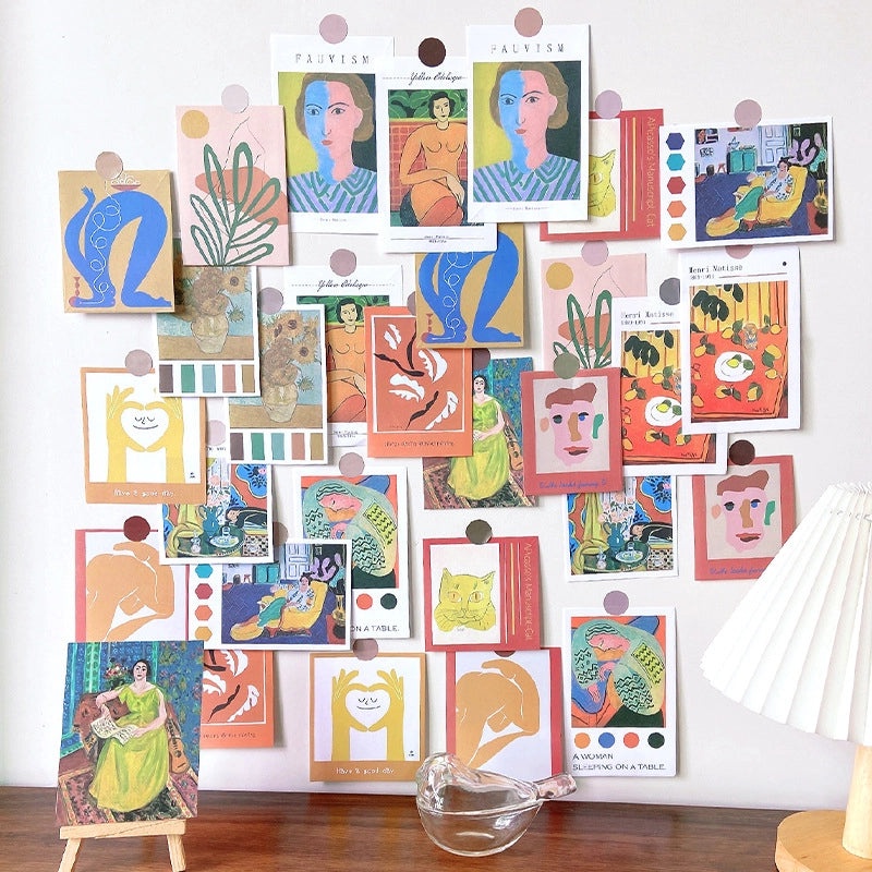 Vintage Style Oil Painting Landscape Paper Wall Decal | Home Decor