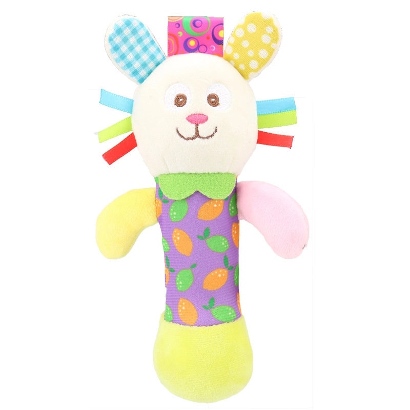 Cartoon Animal Baby Hand Rattle Stick Soft Newborn Toy|Baby Toys & Accessories
