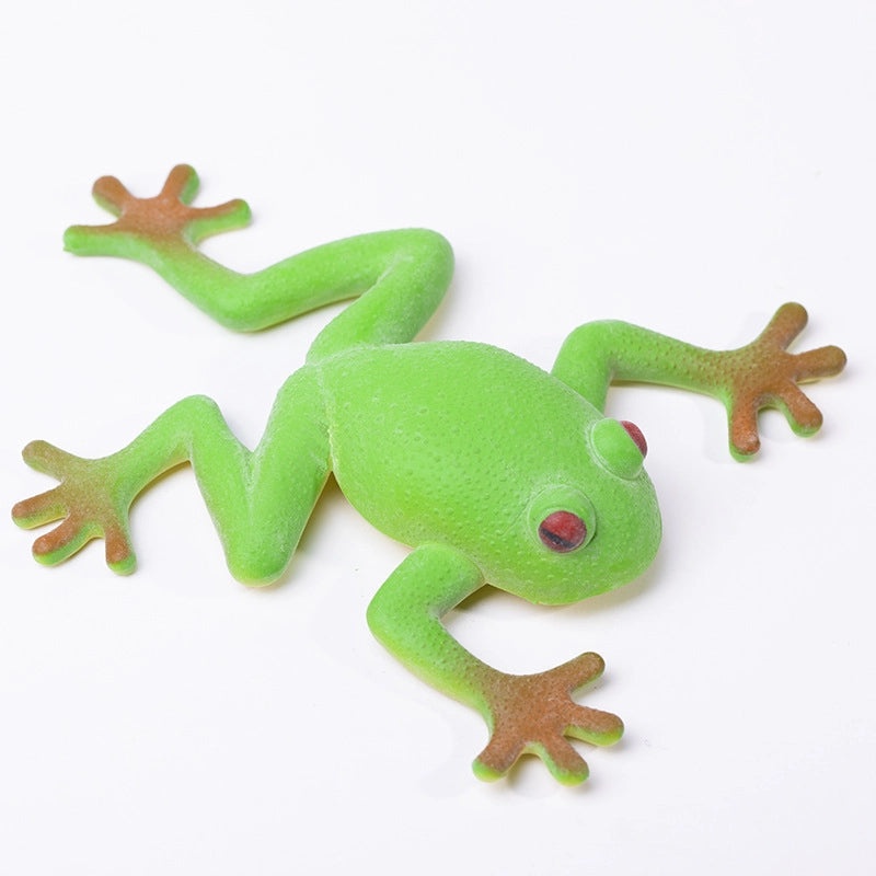 Realistic Frog Figurine Decoration Soft Rubber Frog Toy Creative Prank Vent Toy|Home Decor & Toy Accessories