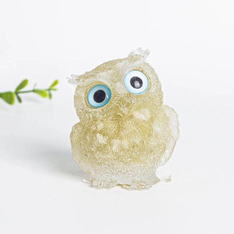Minimalist Owl Gemstone Agate Decor Crystal Figurines for Home|Home Decor Ornaments
