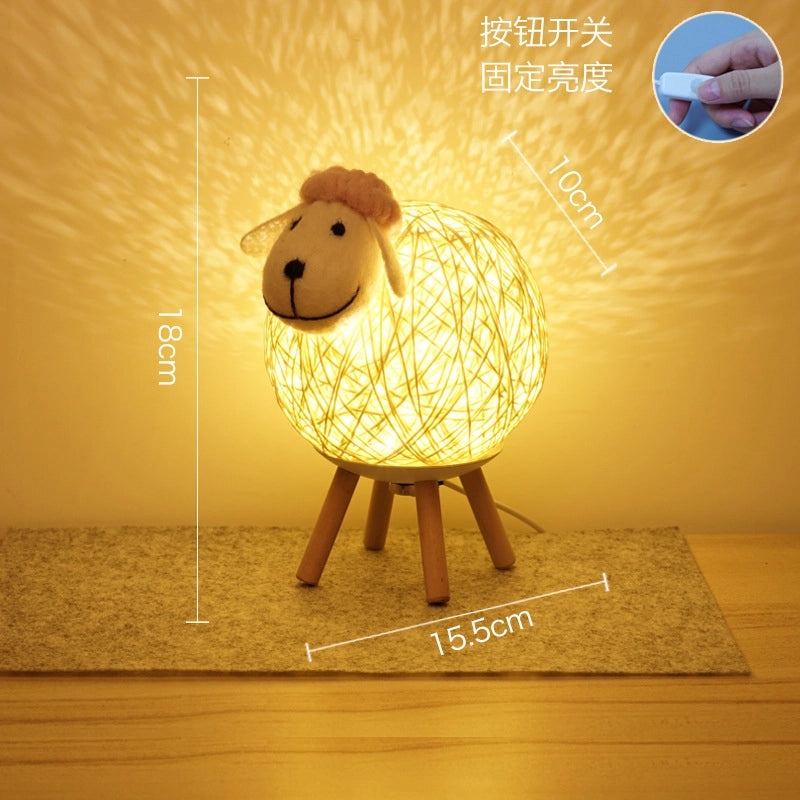 Creative Lamb Night Light with Smart Voice and Mobile App Control for Kids' Bedroom|Kids Night Lights