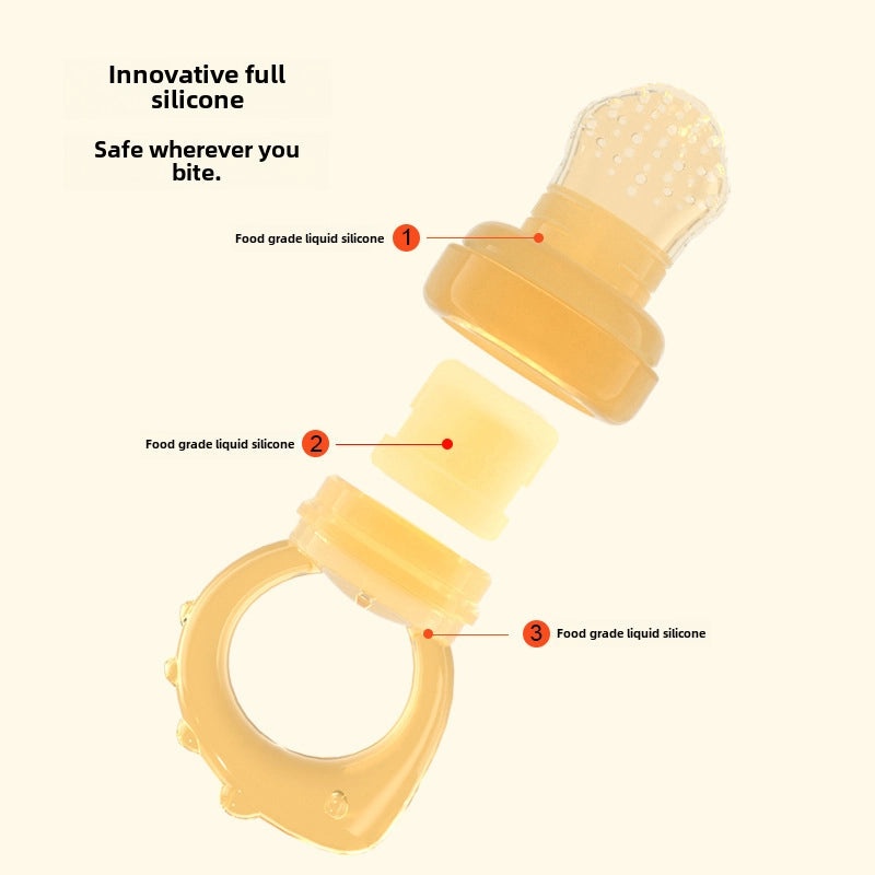 Silicone Baby Teether Pacifier with Fruit Music Feeding Soft Safe Infant Toy|Baby Teethers & Pacifiers