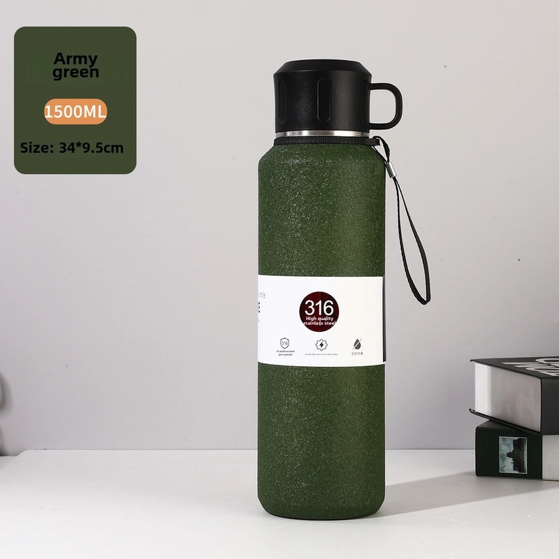 Large Capacity Stainless Steel Thermos Cup for Men and Women | Outdoor Sports Insulated Tea Kettle | Drinkware