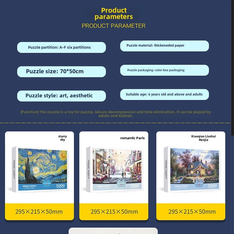 1000-Piece Cartoon Animation Jigsaw Puzzle for Adults | Adult Puzzles & Brain Games