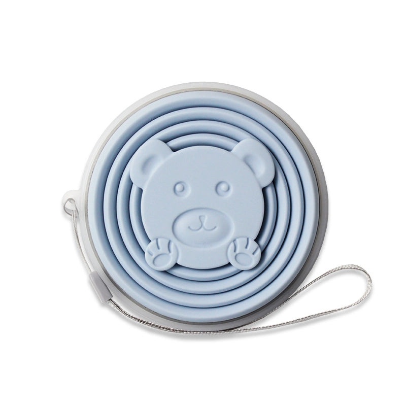 Adorable Bear-Shaped Silicone Water Bottle 1PC | Drinkware & Hydration