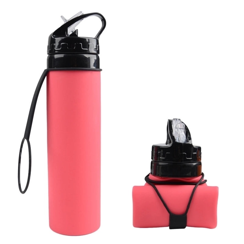 Stylish Solid Color Silicone Water Bottle | Outdoor Drinking Bottles